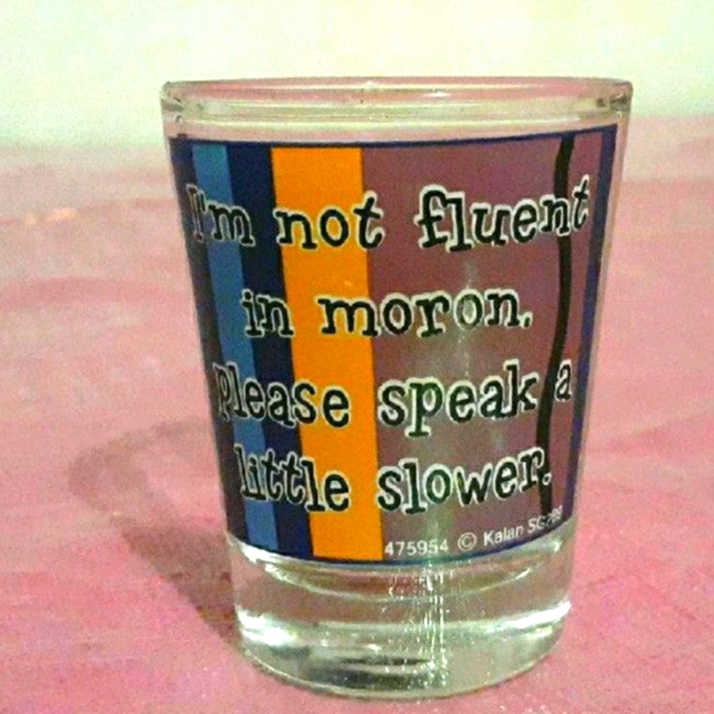 6/$25 Spencer's Kalan Shot Glass